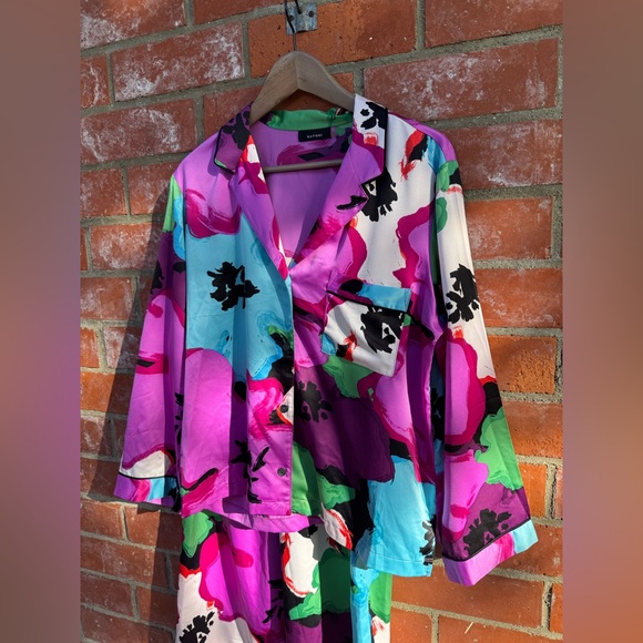 Natori Tsubaki floral-print pajama set - Picture 2 of 7